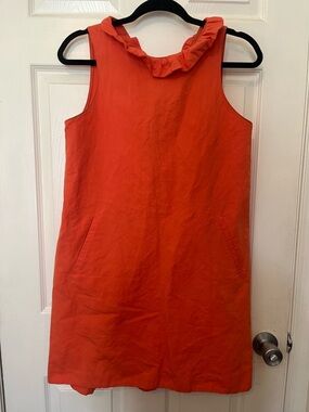 Tyler Boe Small Sleeveless Shift Dress - Vibrant‎ Orange